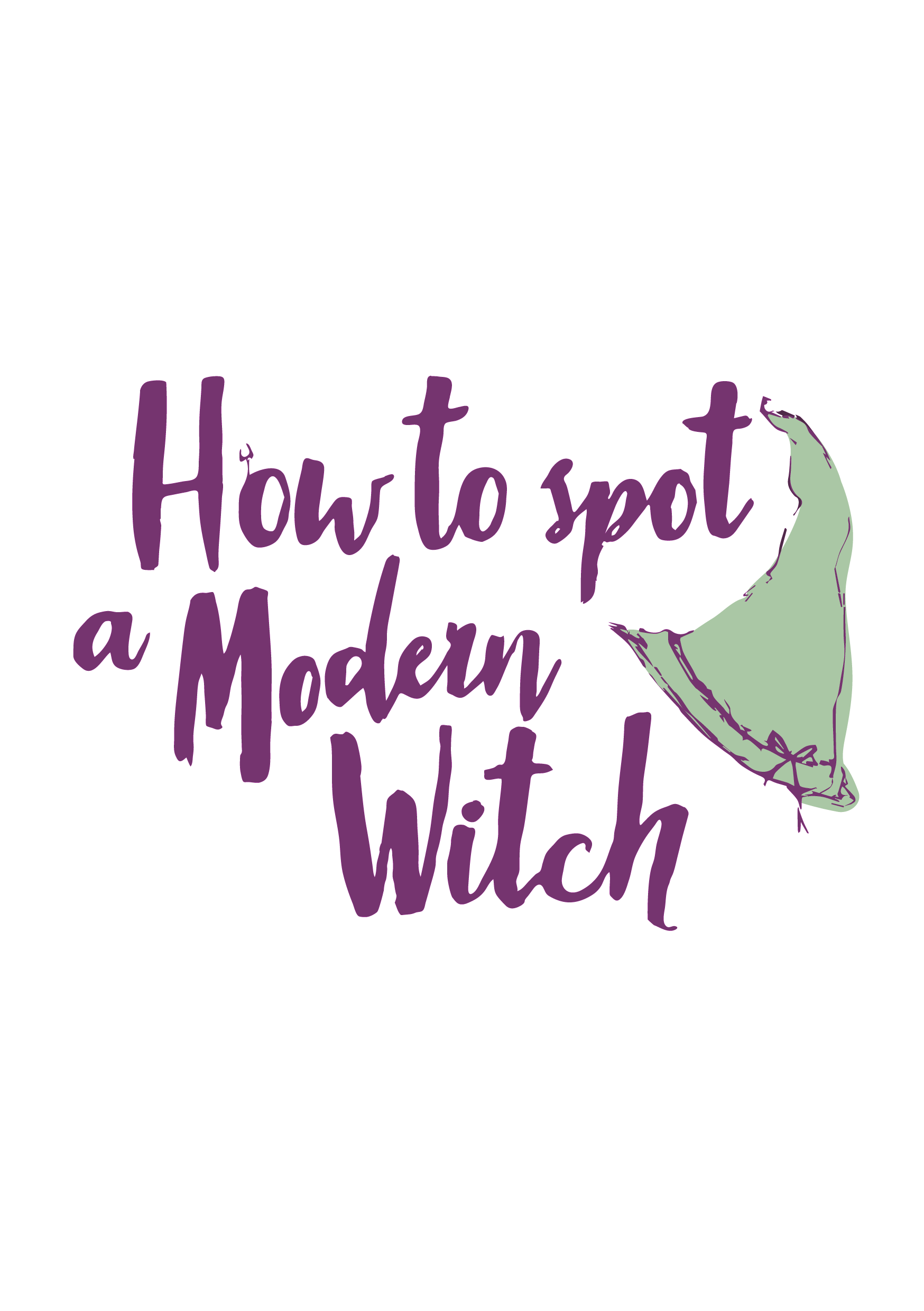 How to spot a modern witch design for screenprinting.